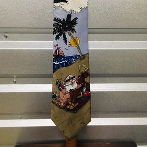 Santa Christmas Tie Ho Ho Ho